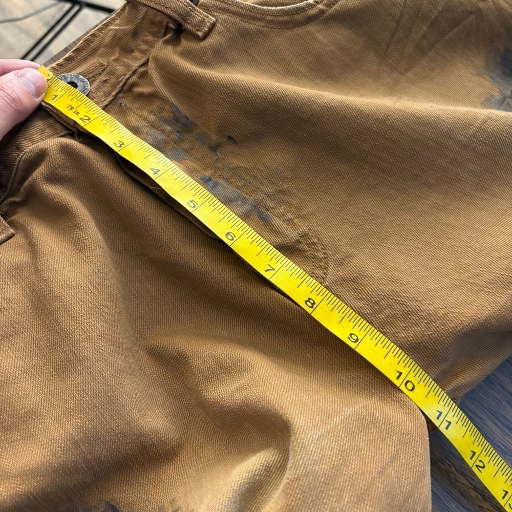 ❤️ Cult of Individuality Brown Jeans with Paint Splat Black Details 38 - Picture 10 of 12